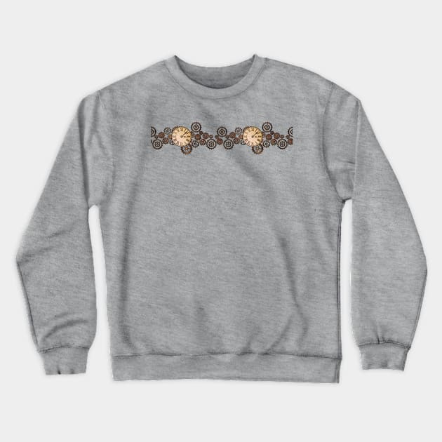 Clockwork Gear Crewneck Sweatshirt by Always Rotten